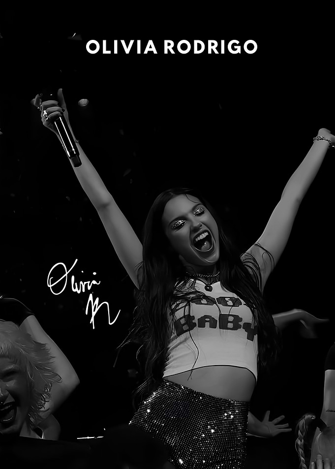 Olivia Rodrigo Concert Performance Poster