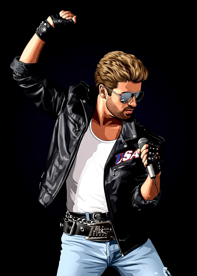 George Michael Portrait Illustration