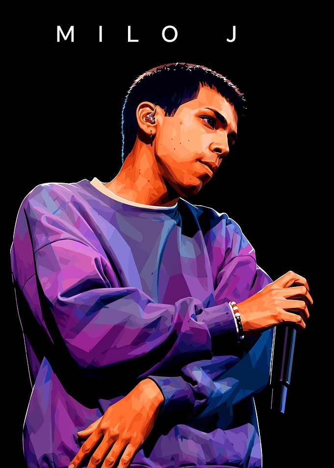 Milo J Digital Portrait Poster