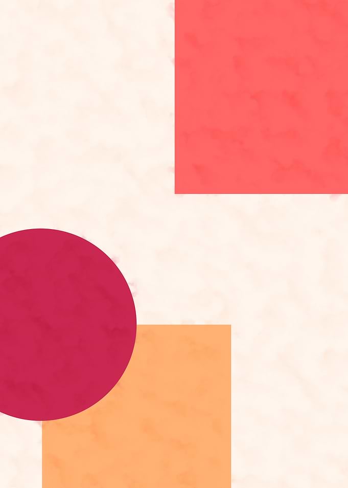 Pink Geometry Pastel Watercolor Texture Abstract