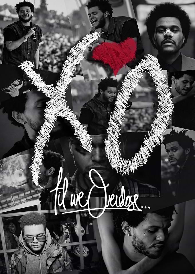 The Weeknd XO Collage Poster