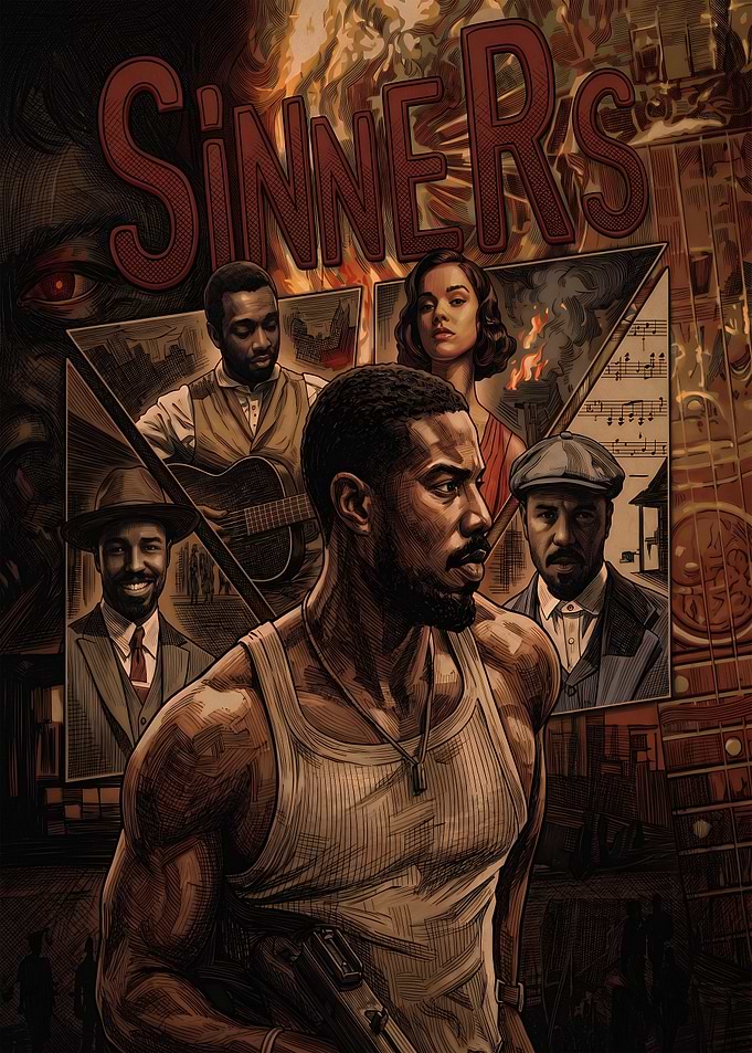 Sinners Movie Poster Art