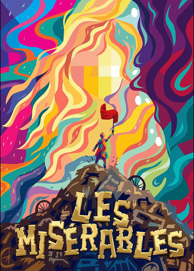Les Misérables Colorful Pop Art Poster