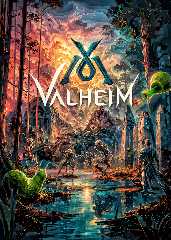 Valheim Fantasy Game Poster