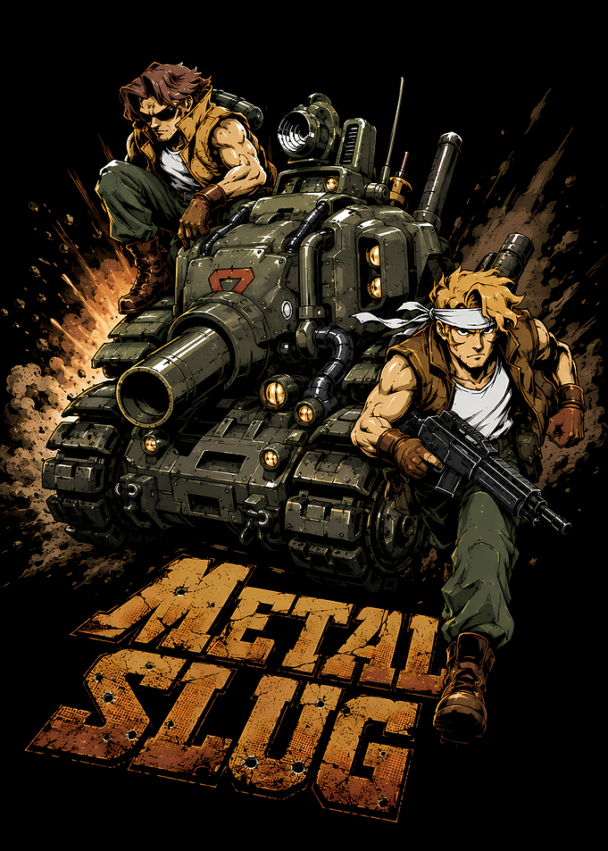Metal Slug Tank and Soldiers