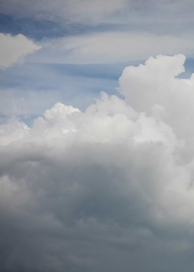 White Clouds in Blue Sky
