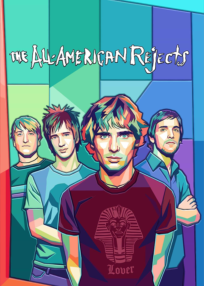 The All-American Rejects Pop Art Poster