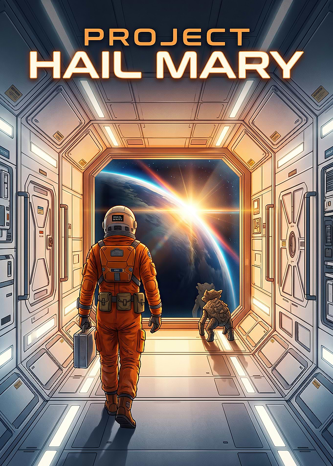 Project Hail Mary Space Poster