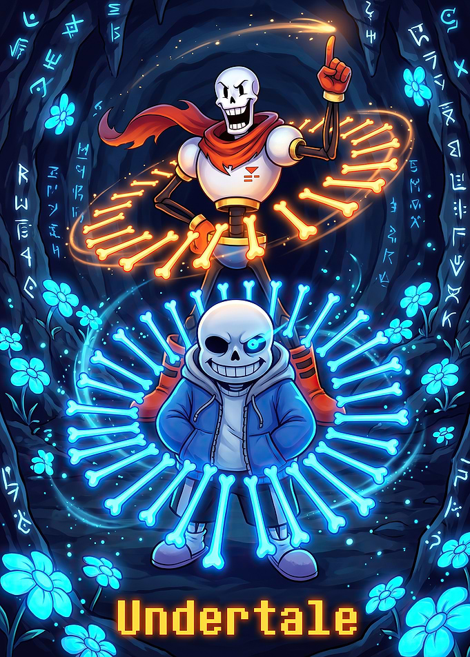 Sans and Papyrus Undertale Fan Art