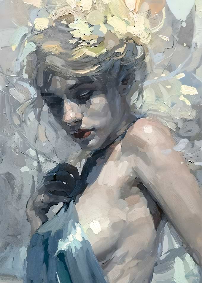 Impressionistic Portrait of a Woman