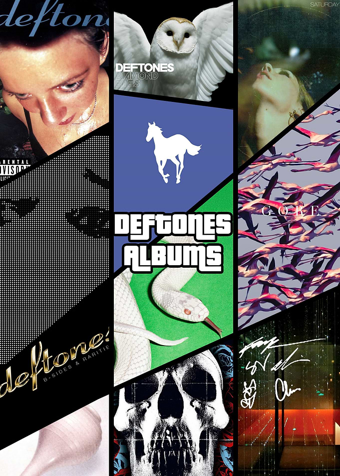 Deftones Album Discography Collage Poster