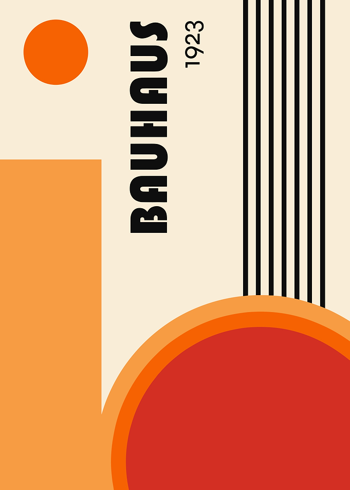 Bauhaus 1923 Geometric Poster