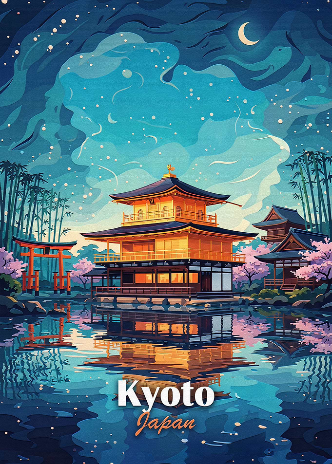 Golden Pavilion Temple in Kyoto