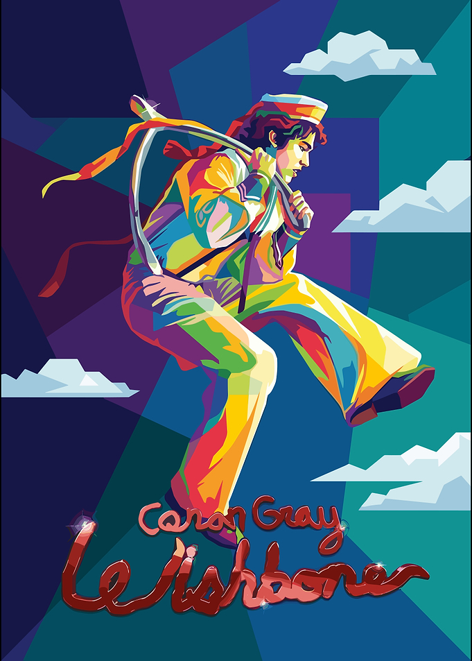 Pop Art Wishbone Sailor Illustration
