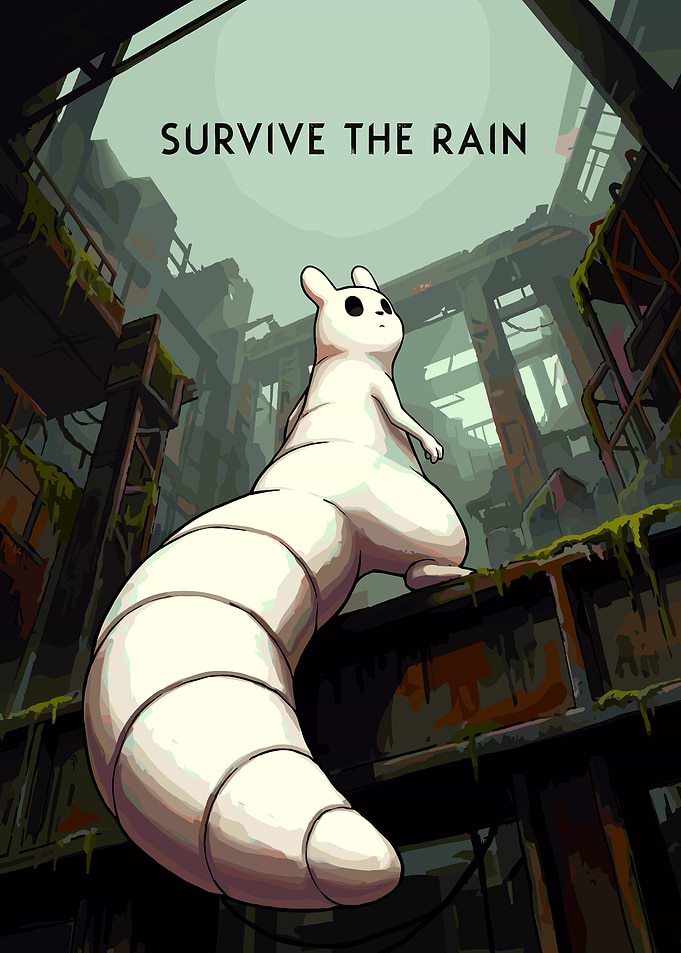 Rain World Slugcat Poster