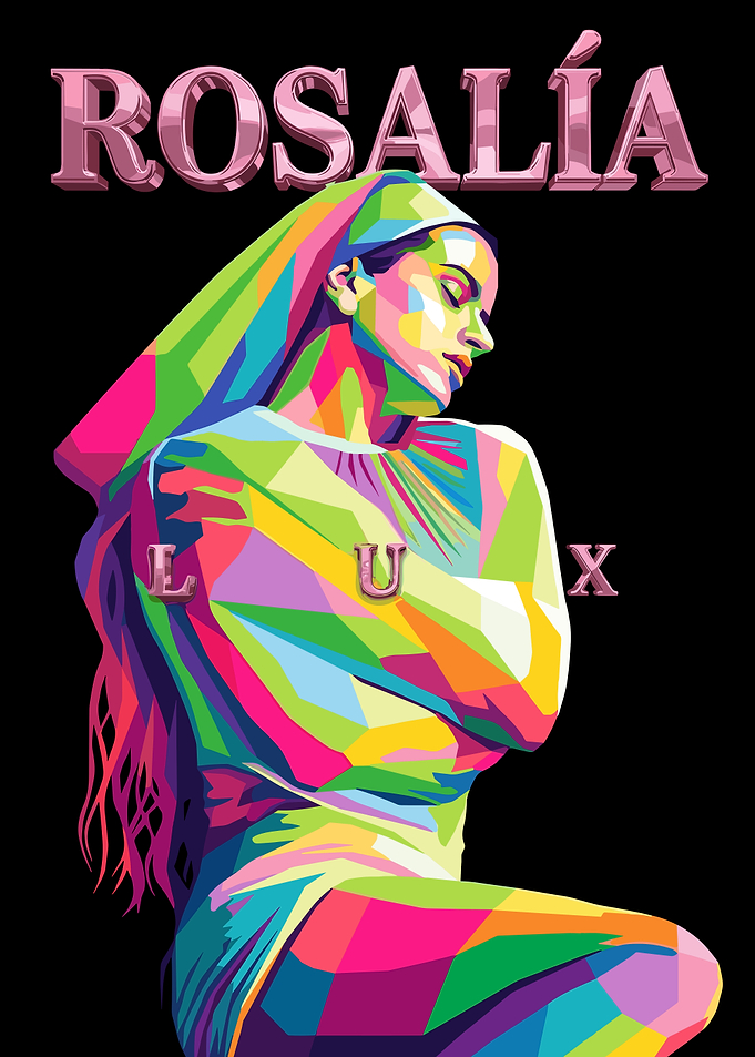 Rosalía Pop Art Portrait