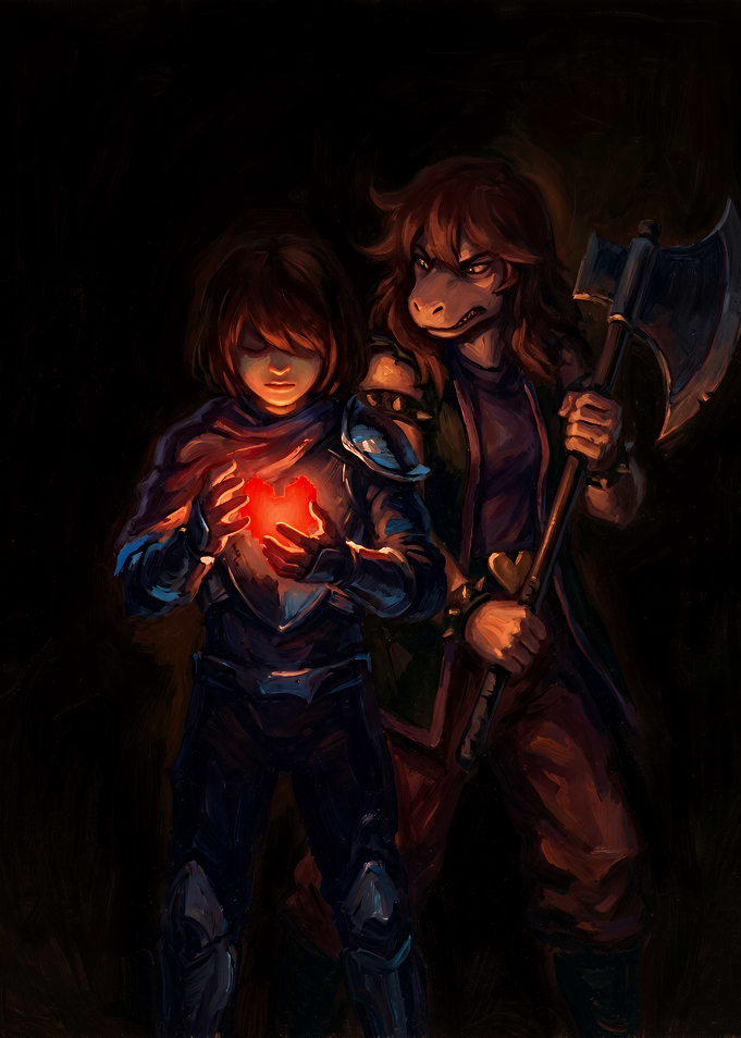 Kris and Susie from Deltarune