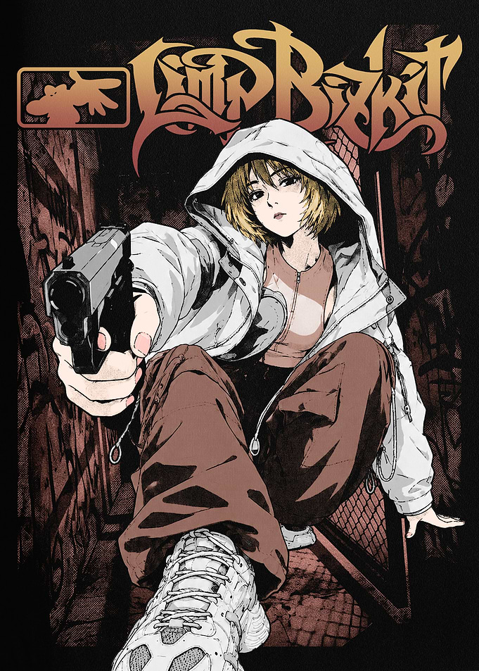 Limp Bizkit Anime Style Graphic