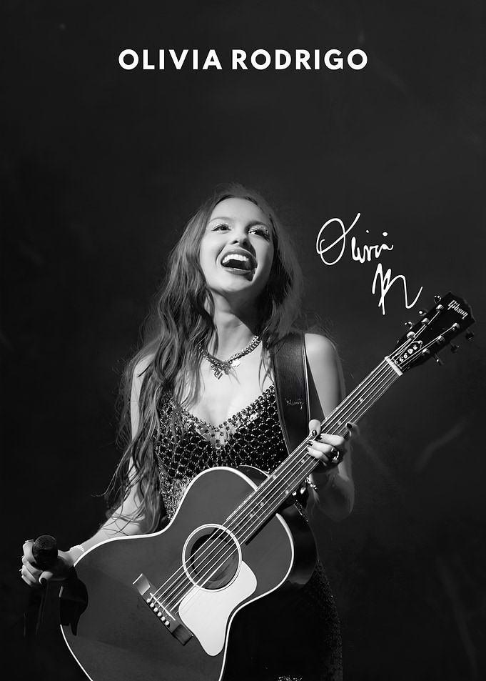 Olivia Rodrigo Performing with Acoustic Guitar