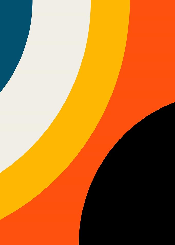 Minimalist Retro Abstract Curves