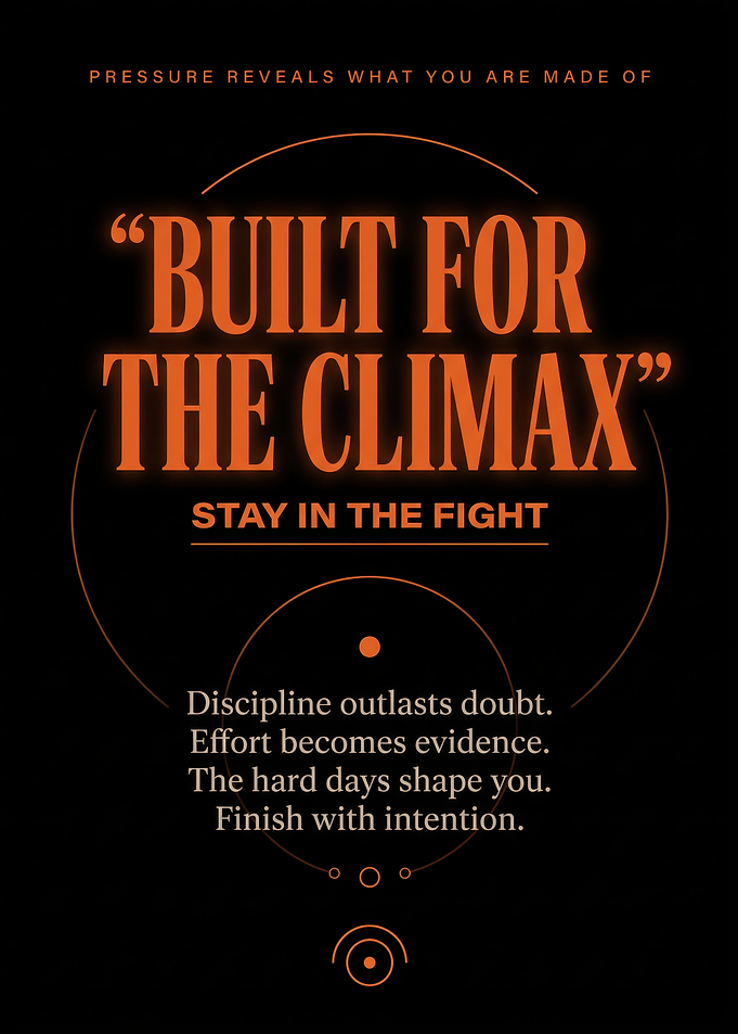 Inspirational Built for the Climax Poster