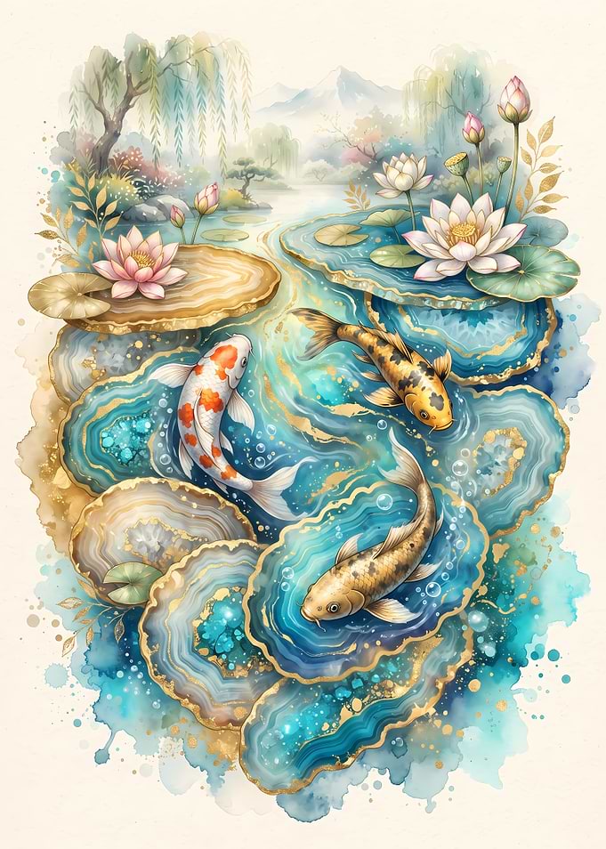 Koi Fish in Agate Pond