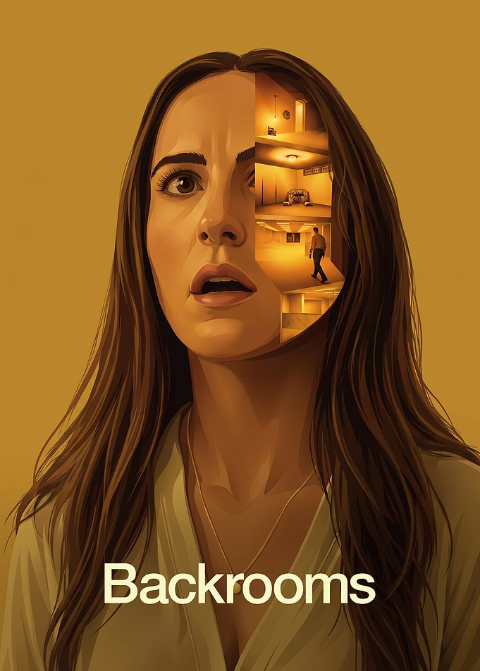 Backrooms Surreal Horror Poster