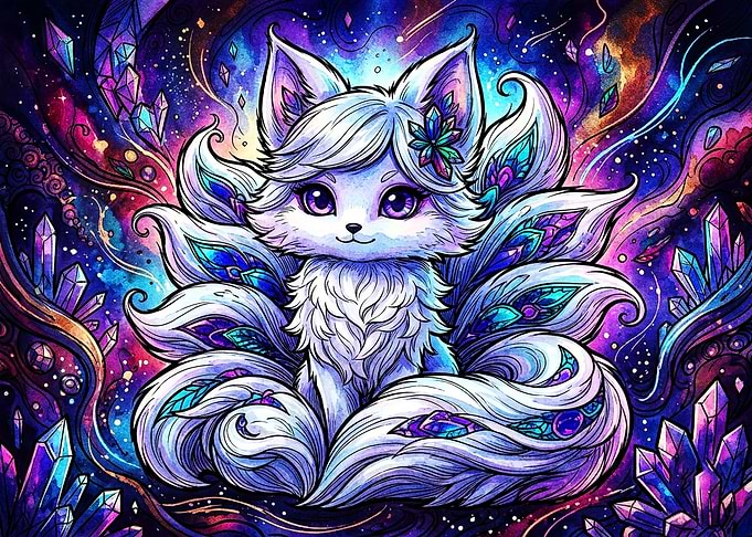 Magical Nine-Tailed Crystal Fox