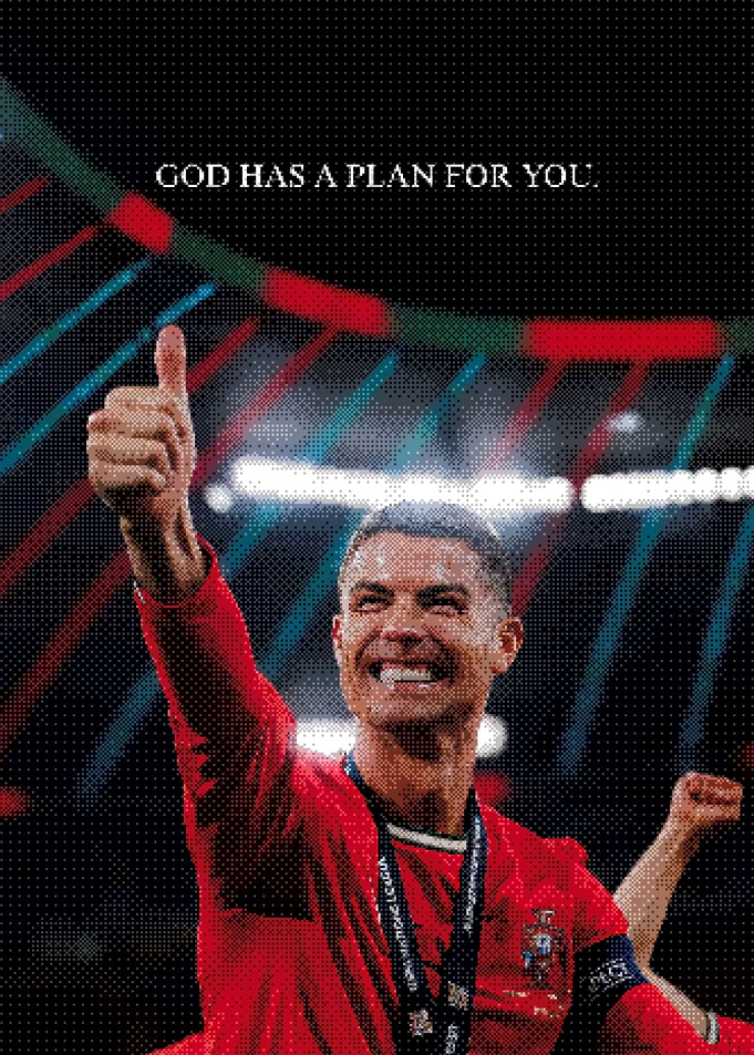Cristiano Ronaldo Inspirational Sports Poster
