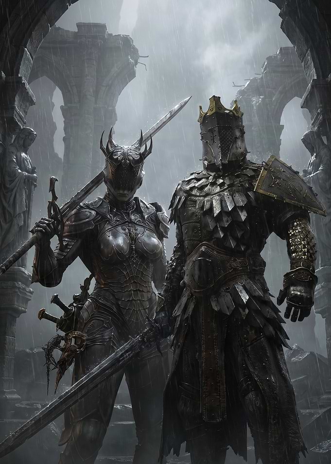 Mortal shell Dark Fantasy Armored Warriors