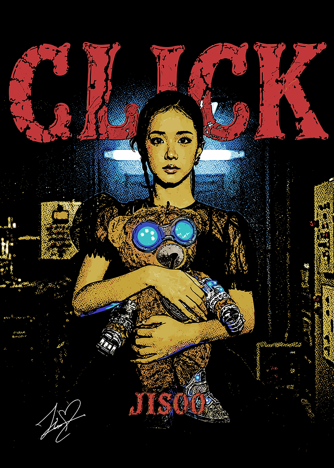 Jisoo Click Album Music Pop Art Poster