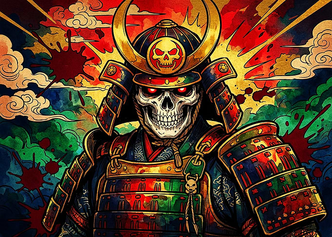 Undead Samurai Warrior Portrait