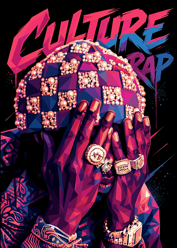 Culture Rap Low Poly Art