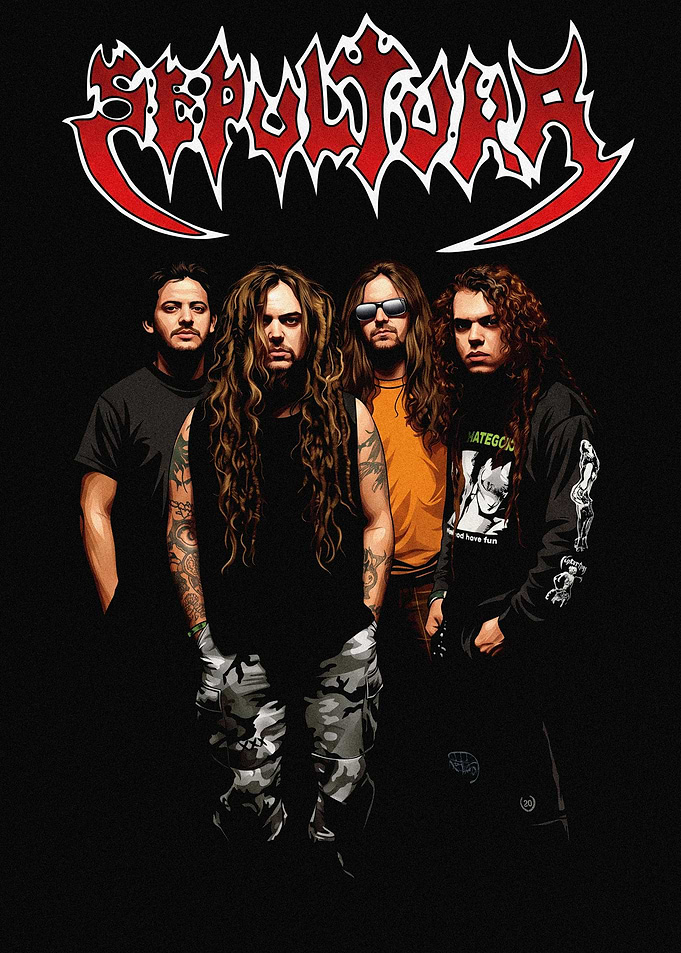 Sepultura Band Portrait Poster