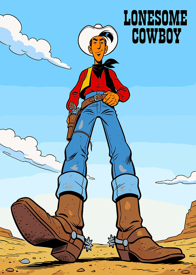 Lucky Luke Lonesome Cowboy Poster