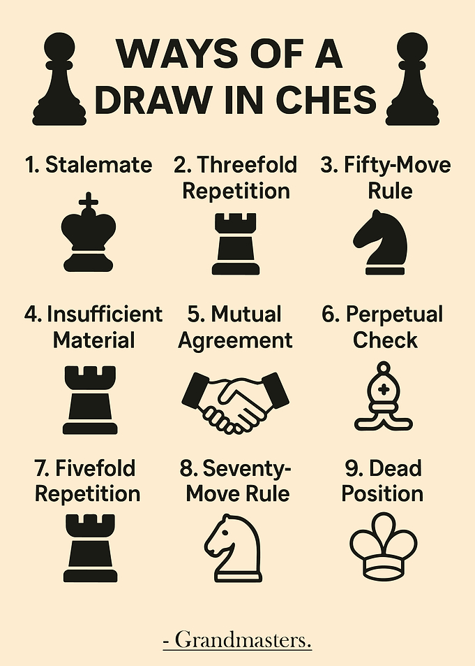 Ways of a Draw in Chess