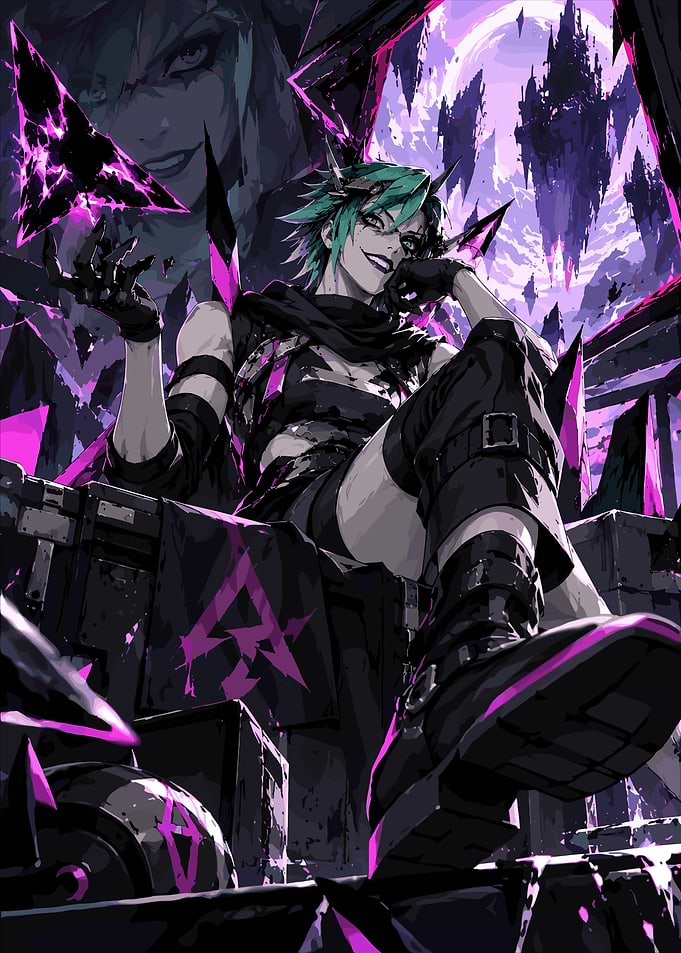 Character Sitting on Throne