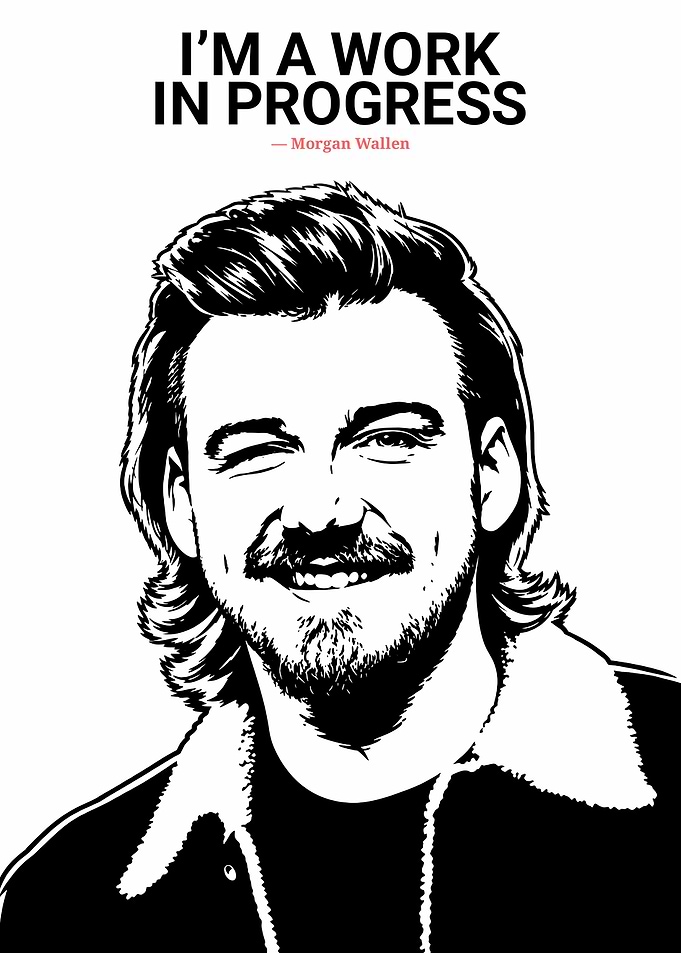 Morgan Wallen Work in Progress Poster
