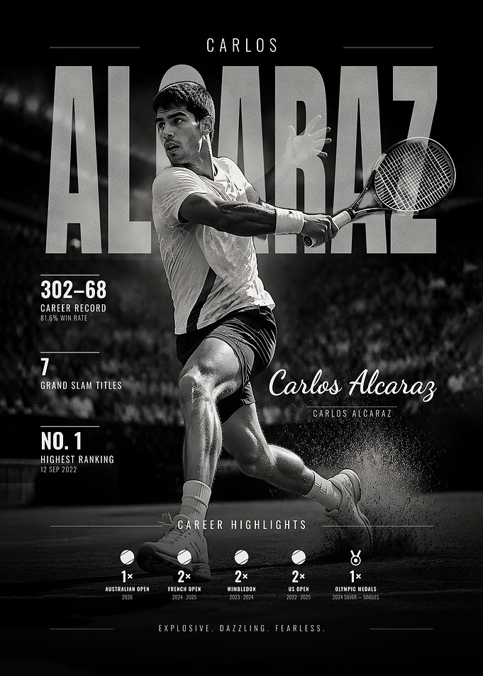Carlos Alcaraz Fearless Tennis Power