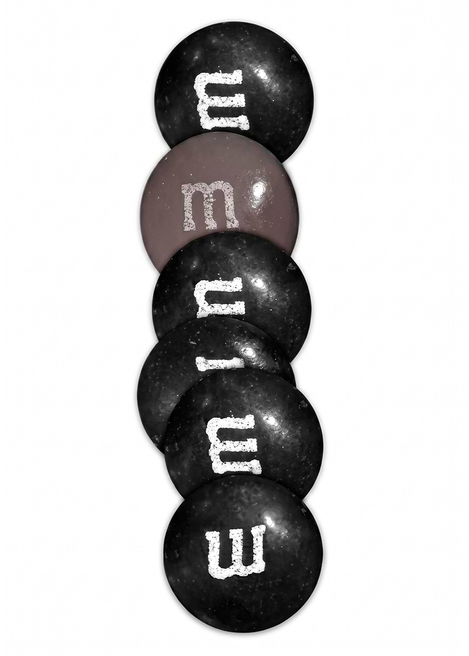 Eminem spelled with M&M candies