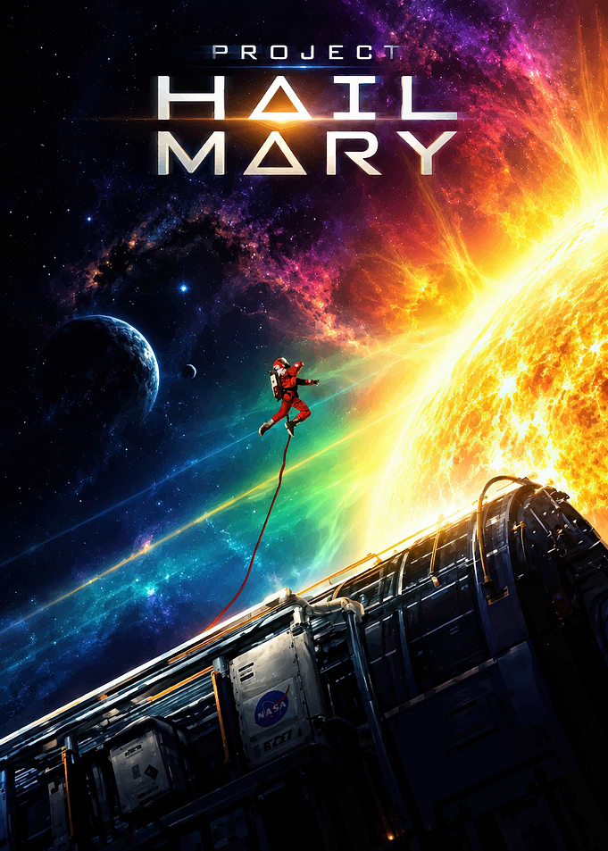 Project Hail Mary Space Poster