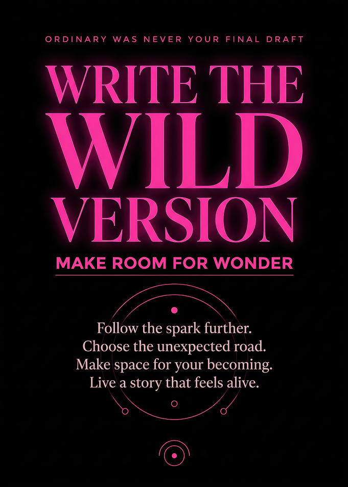Inspirational Neon Pink Text Poster