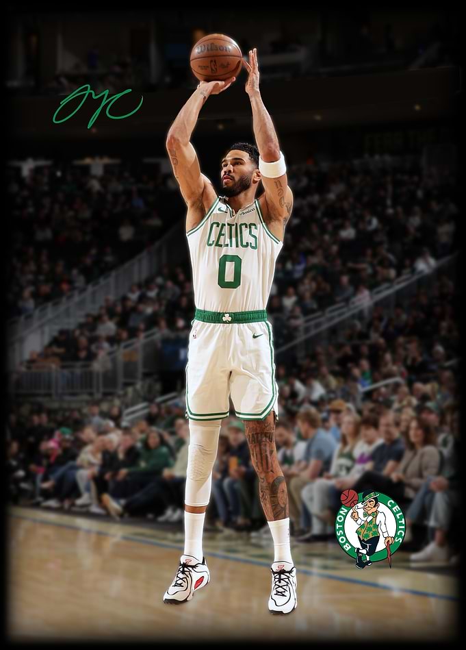 Jayson Tatum's Focused Jump Shot