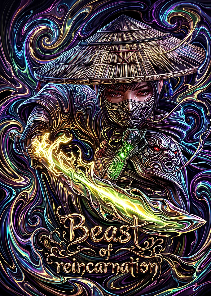 Beast of Reincarnation Samurai Warrior Art