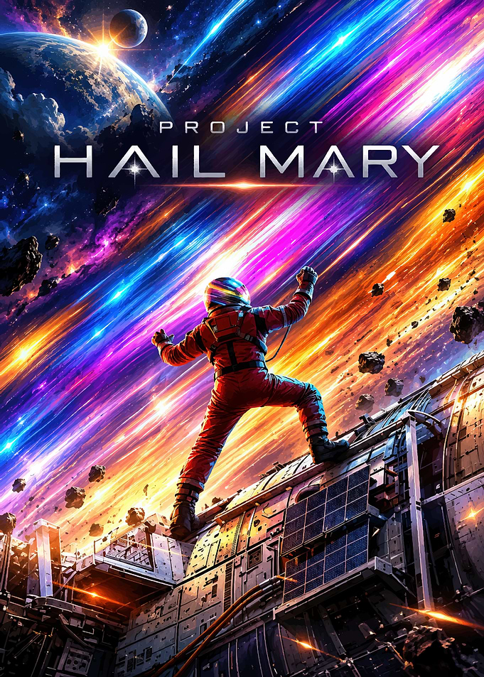 Project Hail Mary Space Poster