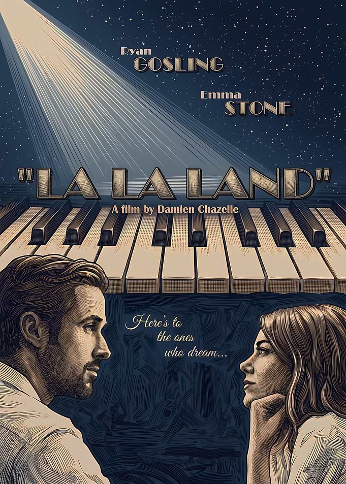 La La Land Movie Poster Art