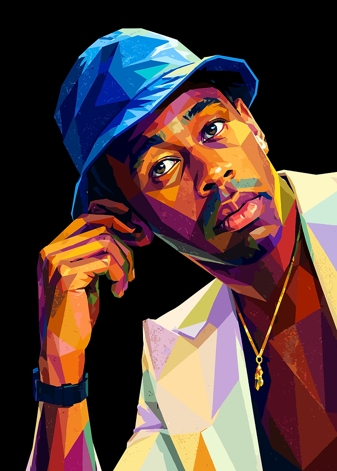Tyler, the Creator Low Poly Portrait