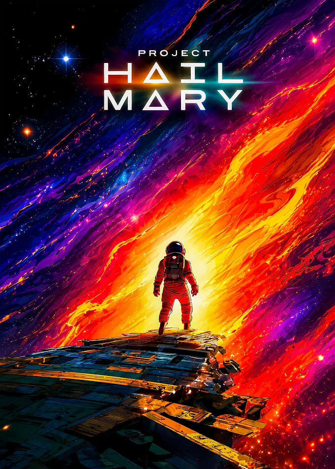 Project Hail Mary Space Poster