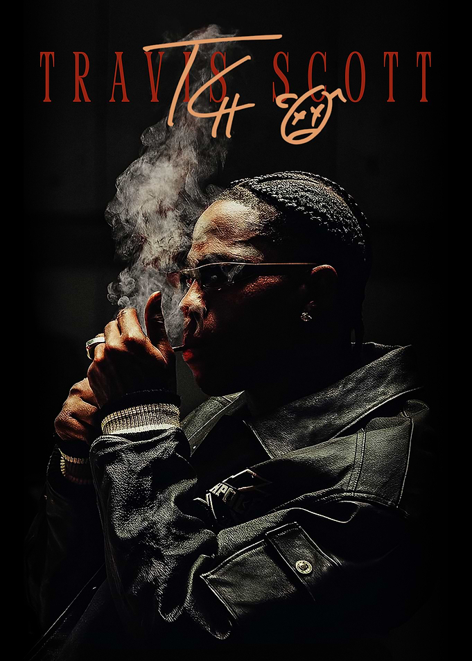 Travis Scott Portrait Poster