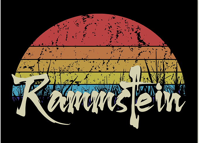 Rammstein Retro Sunset Graphic